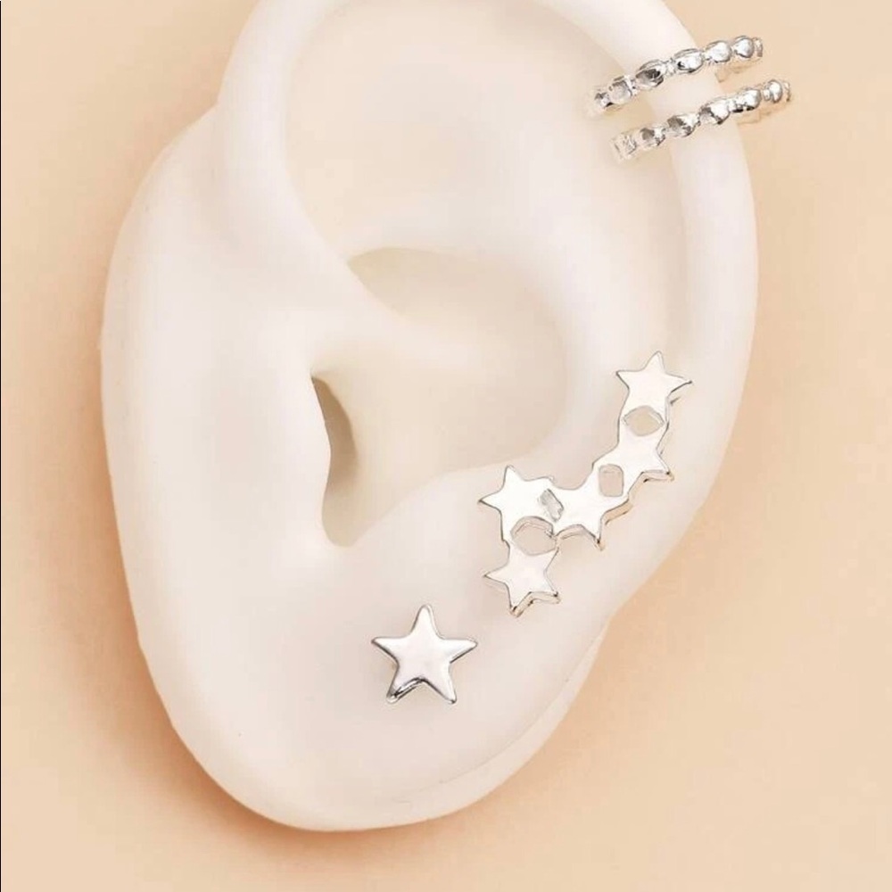 New Fashion Star Charm  &Cuffs Earring - Picture 3 of 4
